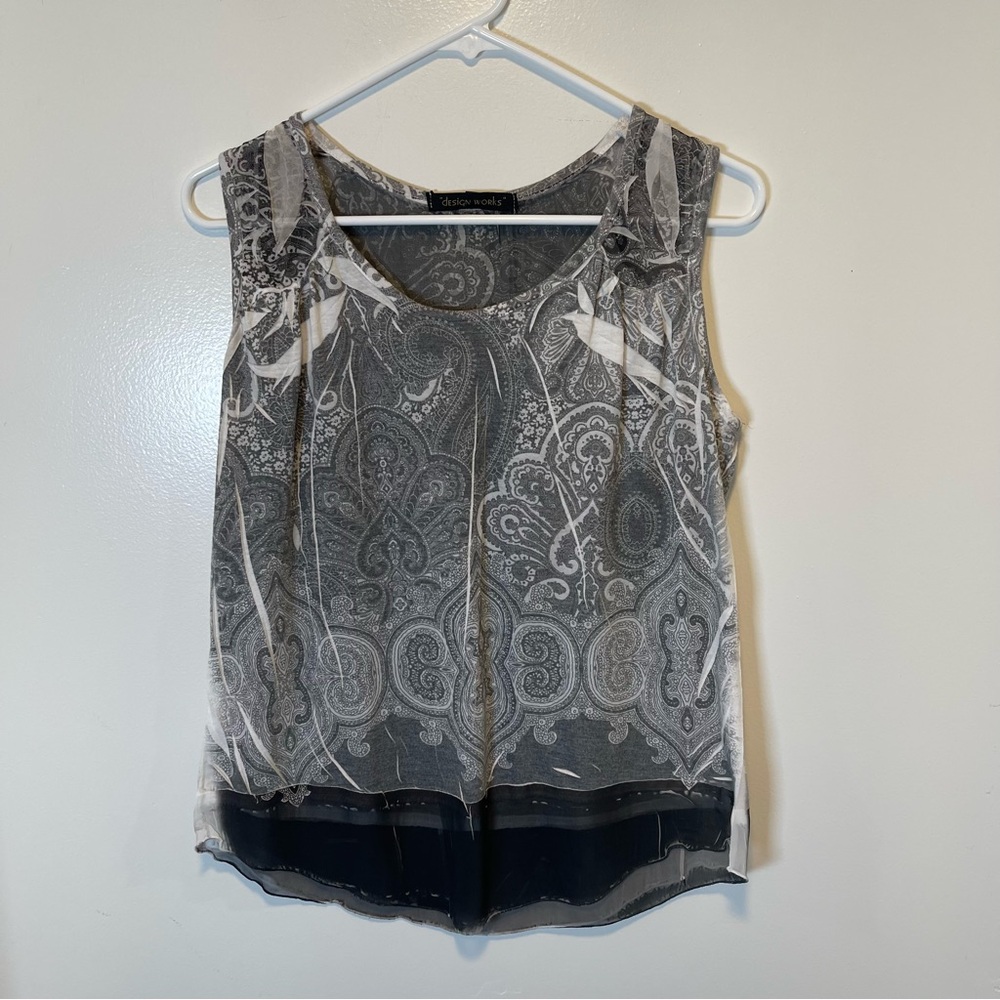 Design works tank top women's size‎ large